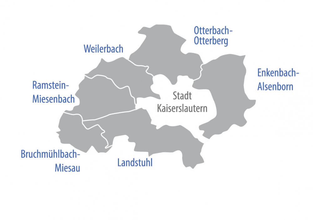 Landkreiskarte Kaiserslautern