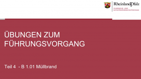 Übungen zum Führungsvorgang - Teil 4