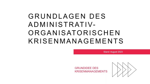 Grundlagen des administrativ-organisatorischen Krisenmanagements - 3. Grundidee des Krisenmanagements